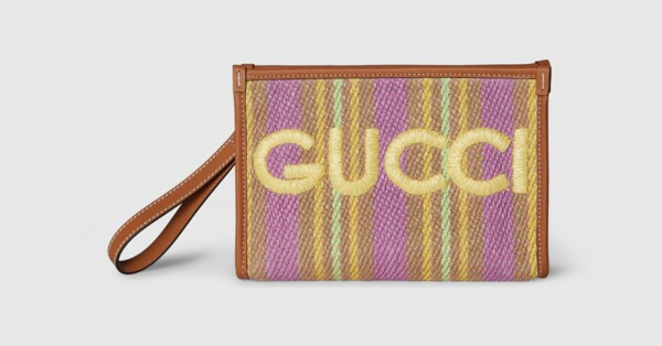 Pouch with Gucci logo | Gucci (US)