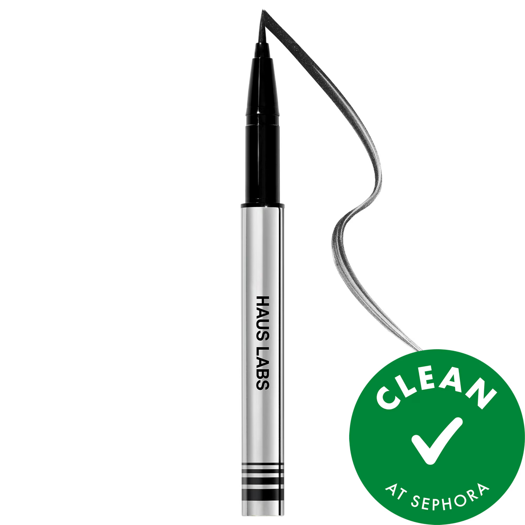 HAUS LABS BY LADY GAGA Clear Cut Waterproof Liquid Eyeliner Black Onyx 0.019 fl oz / 0.55 mL | Sephora (US)