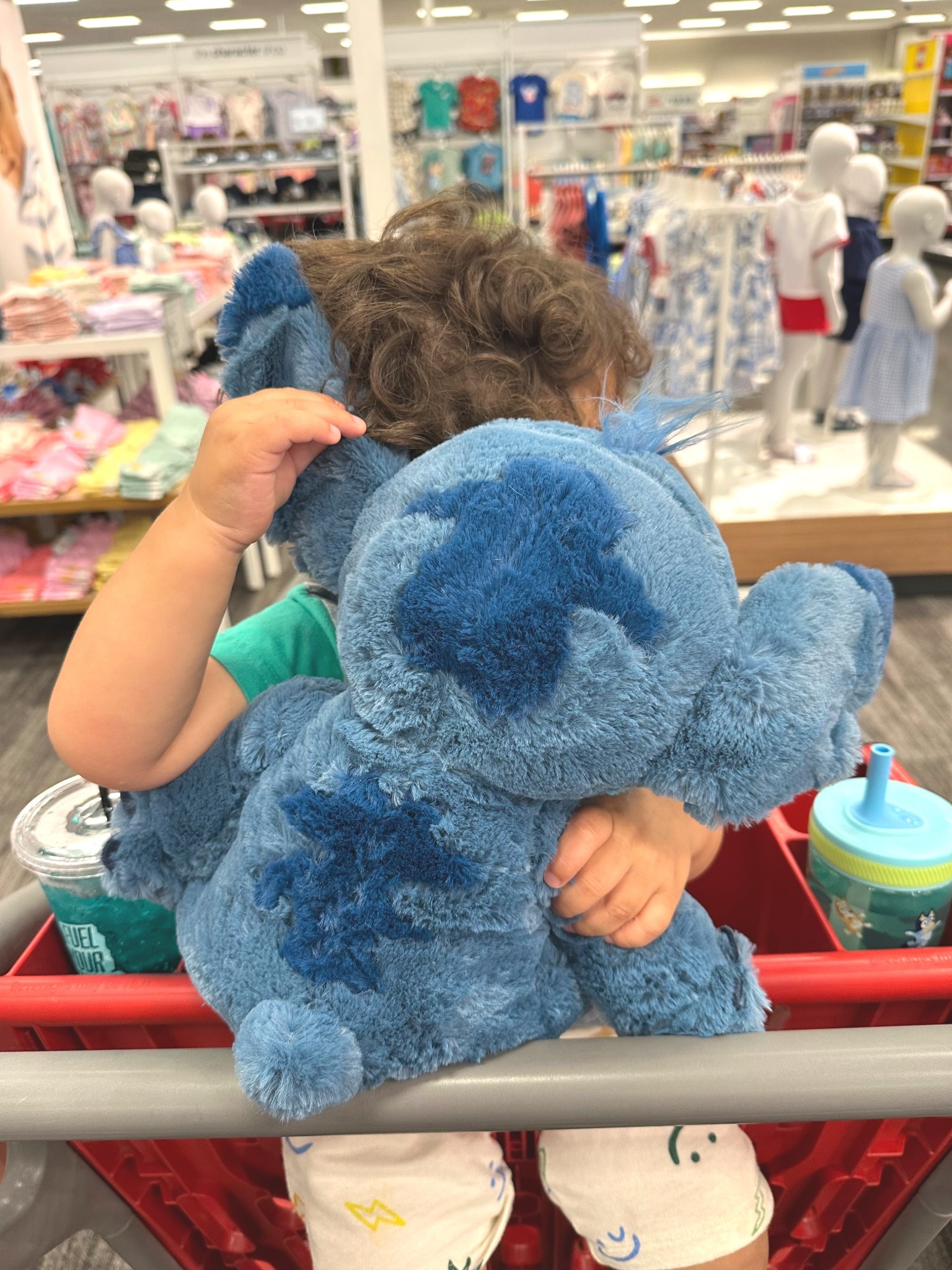 This stitch stuffed animal had to come home with us as he was the perfect hug for my sweet son. The Disney section at target was working overtime with all of the cute stuffed animals and options. 🤍 

#disney #stuffedanimals #toddlertoys 

#LTKKids #LTKBaby #LTKmomlife