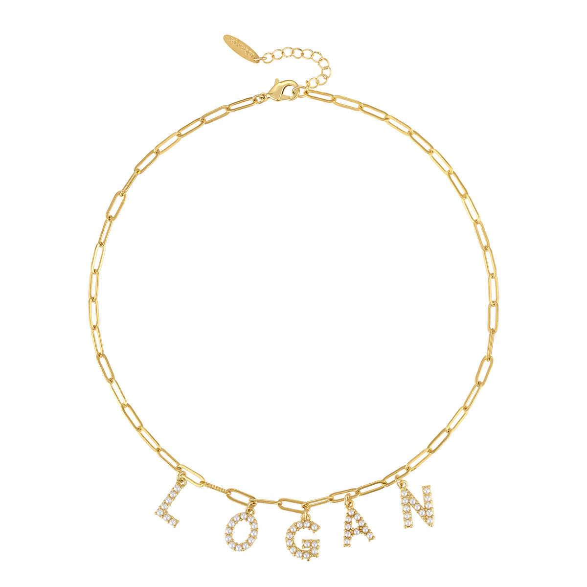 Pearl Name Necklace | Logan Tay