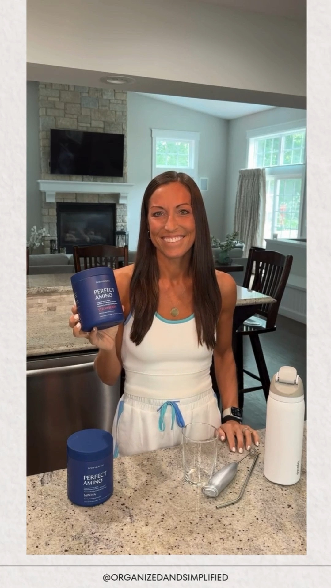 My mornings start with PerfectAmino and it’s truly one of my favorite daily habits!

This clean, science-backed drink helps me hit my protein goals and supports muscle recovery, energy, and lean body function.
 It’s made with a proprietary blend of the 8 essential amino acids your body needs.  It is formulated in the perfect ratio to be 99% used by your body to build new protein and collagen.
 That’s what makes it so effective because your body absorbs and uses almost all of it.

These are also important:
Sugar-free, Soy-free, gluten-free, non-GMO, No artificial sweeteners or chemicals, Vegan and gut-friendly, Clinically tested for purity, quality, and effectiveness

I love the strawberry and mixed berry flavors, and my husband is a fan of the mocha. 

It mixes easily in water, and I take it first thing in the morning to support my macros and start the day strong.

It’s not just a supplement.  It’s the science of protein done right. And I truly feel the difference.

#LTKActive #LTKHome #LTKOver40