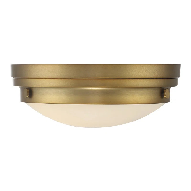 Alastair 2 - Light 13.25" Simple Bowl Flush Mount | Wayfair North America