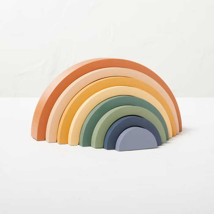 8pc Wooden Toy Rainbow Stacker - Hearth & Hand™ with Magnolia | Target