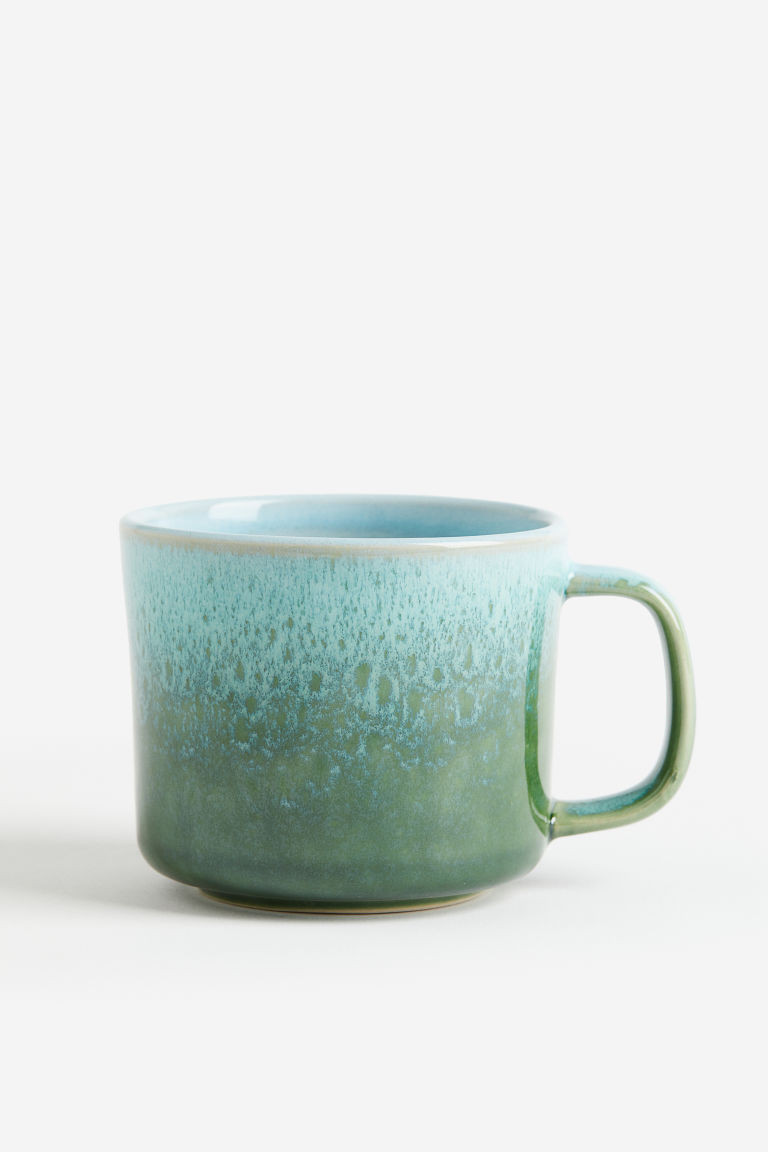 H & M - Reactive-glaze Stoneware Mug - Green | H&M (US + CA)