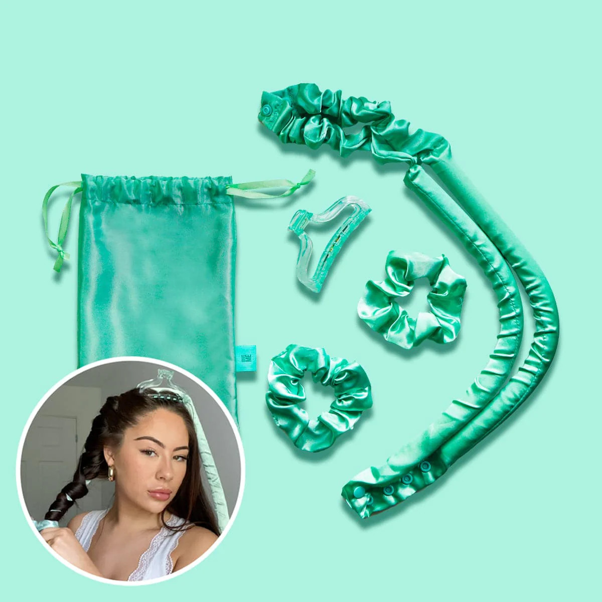 Satin Heatless Curlers | Give Me Cosmetics | Give Me Cosmetics