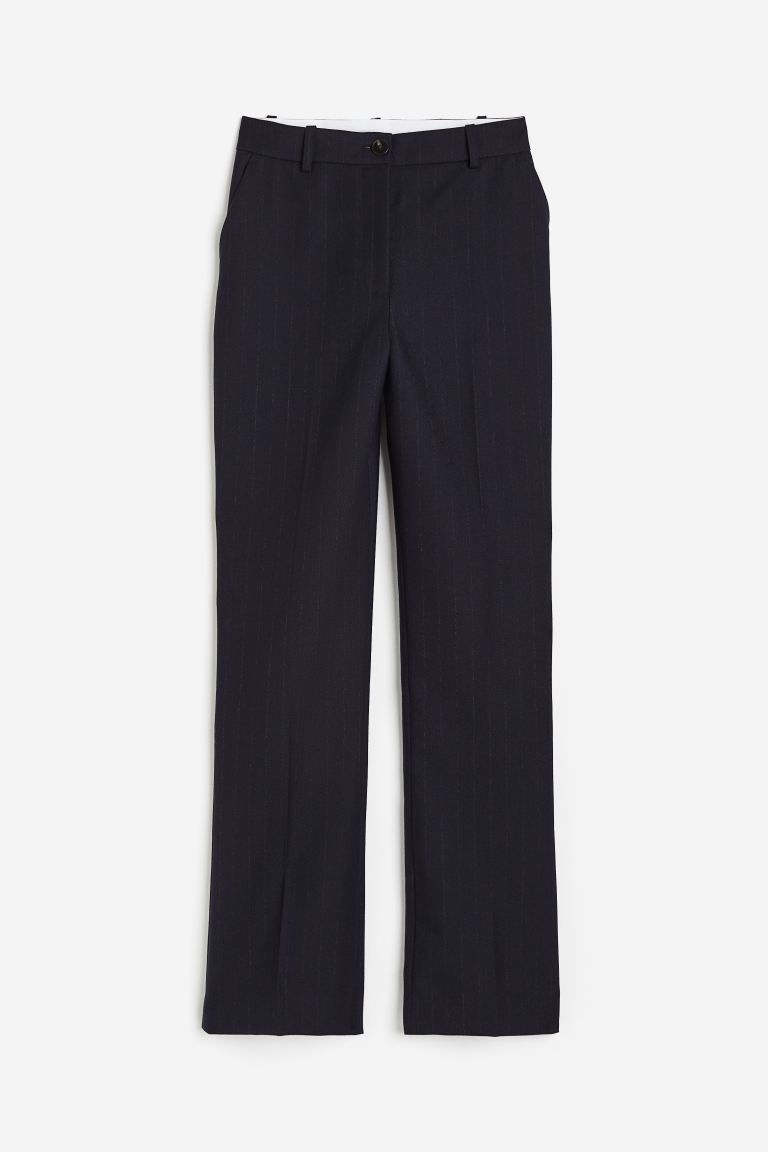 Wool Twill Pants - Navy blue - Ladies | H&M US | H&M (US + CA)