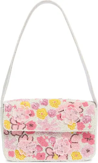 Collection XIIX Beaded 3D Floral Baguette Shoulder Bag | Nordstromrack | Nordstrom Rack