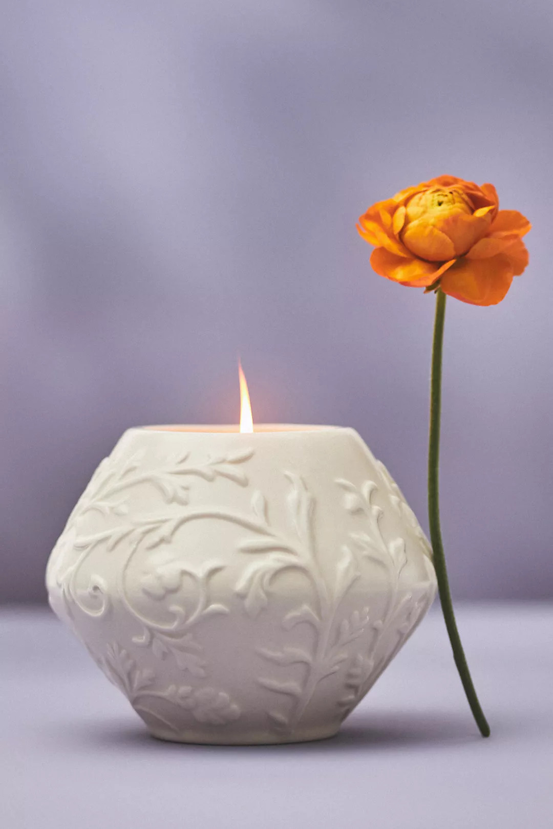 Brynn Fresh Vetiver Sandalwood Ceramic Candle | Anthropologie (US)