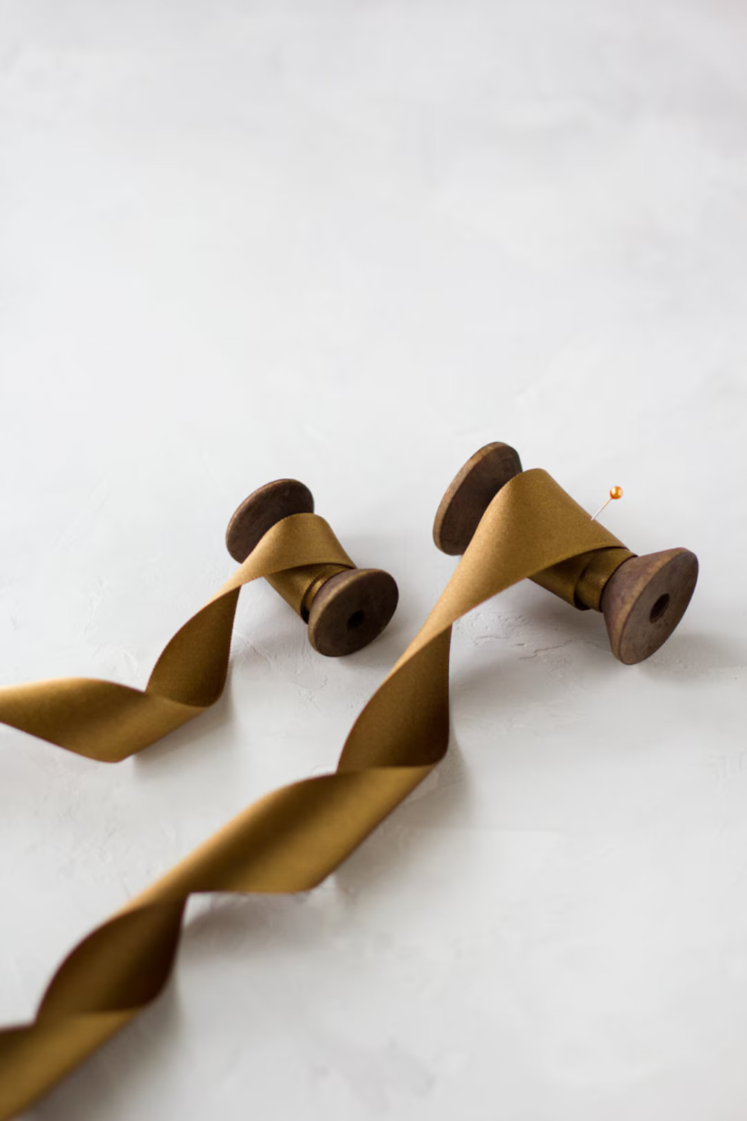 Antique Gold Bronze Luster Double-faced Satin Ribbon 7/8 1.5 - Etsy | Etsy (US)