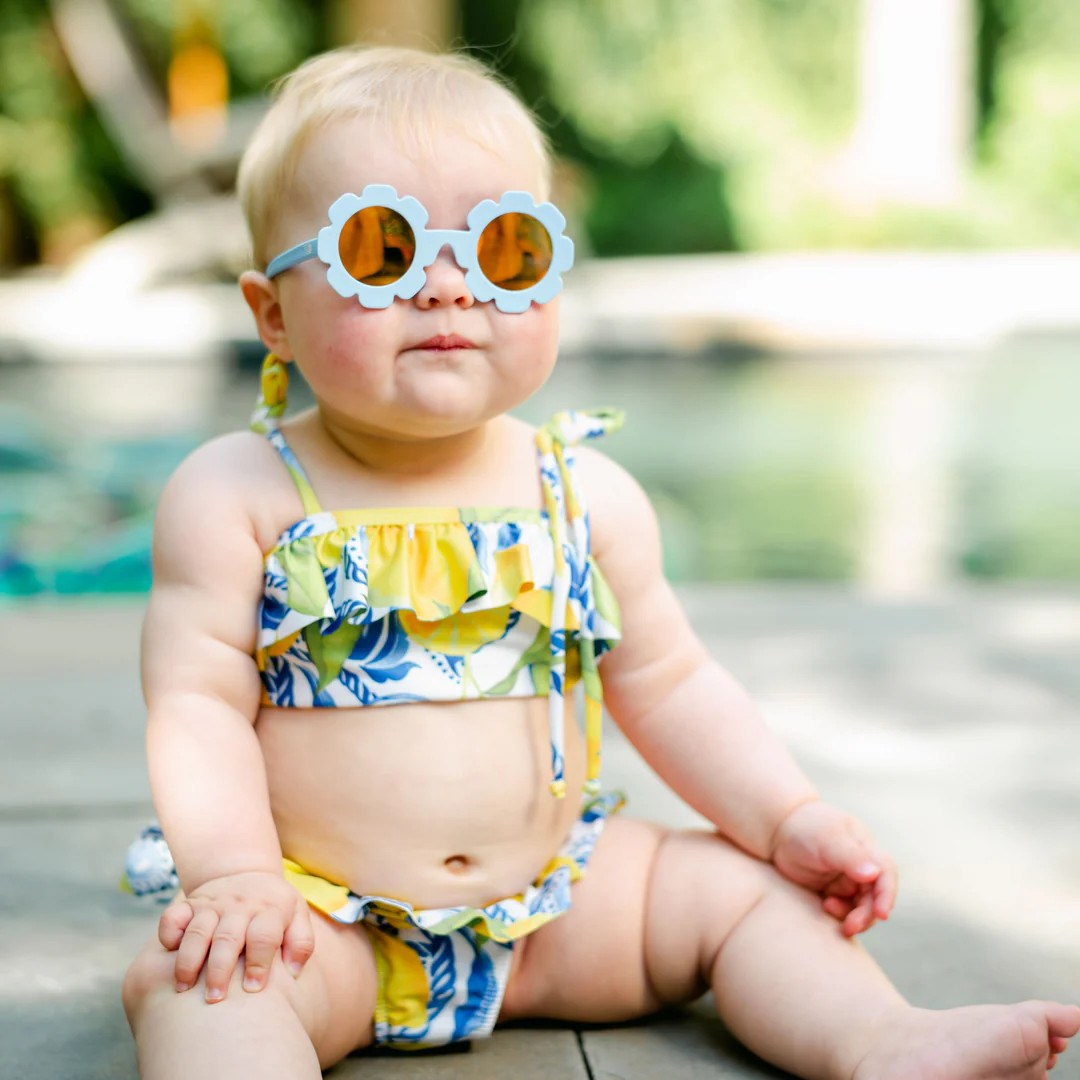 The Positano - Girls Ruffle Bikini UPF 50+ | Kenny Flowers