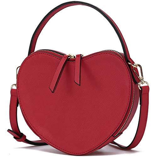 CATMICOO Small Heart Shaped Purse for Women with Removable Crossbody Strap: Handbags: Amazon.com | Amazon (US)
