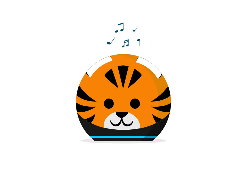 Echo Dot (4th Gen) Kids | Designed for kids, with parental controls | Tiger | Amazon (US)