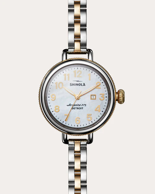 Birdy 34mm Two-Tone Bracelet Watch | Olivela