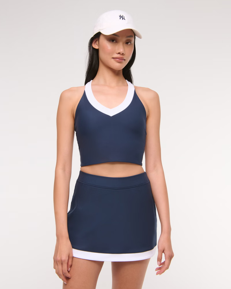 YPB sculptLUX Racerback V-Neck Tank | Abercrombie & Fitch (US)