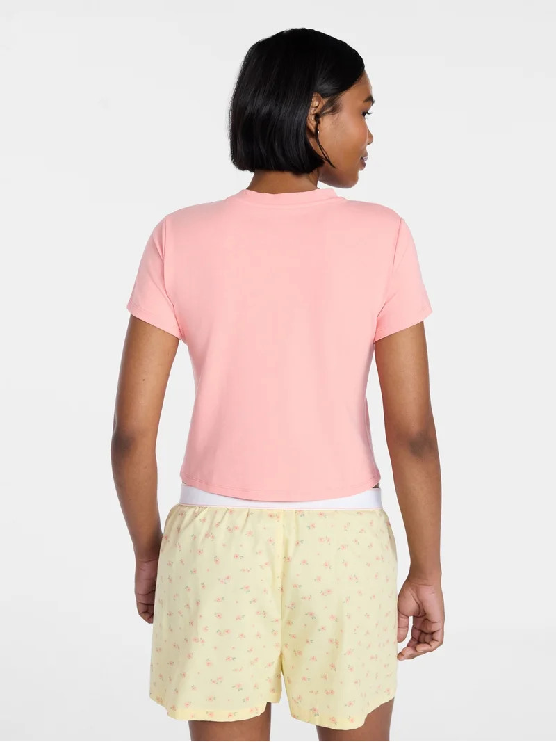 No Boundaries Sleepwear Graphic Baby Tee, Women's XS-XXL - Walmart.com | Walmart (US)