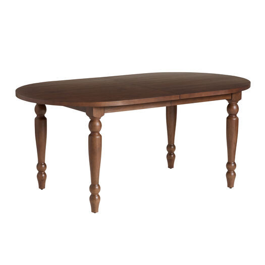 Woodbury Oval Caramel Walnut Farmhouse Extension Dining Table by World Market | World Market