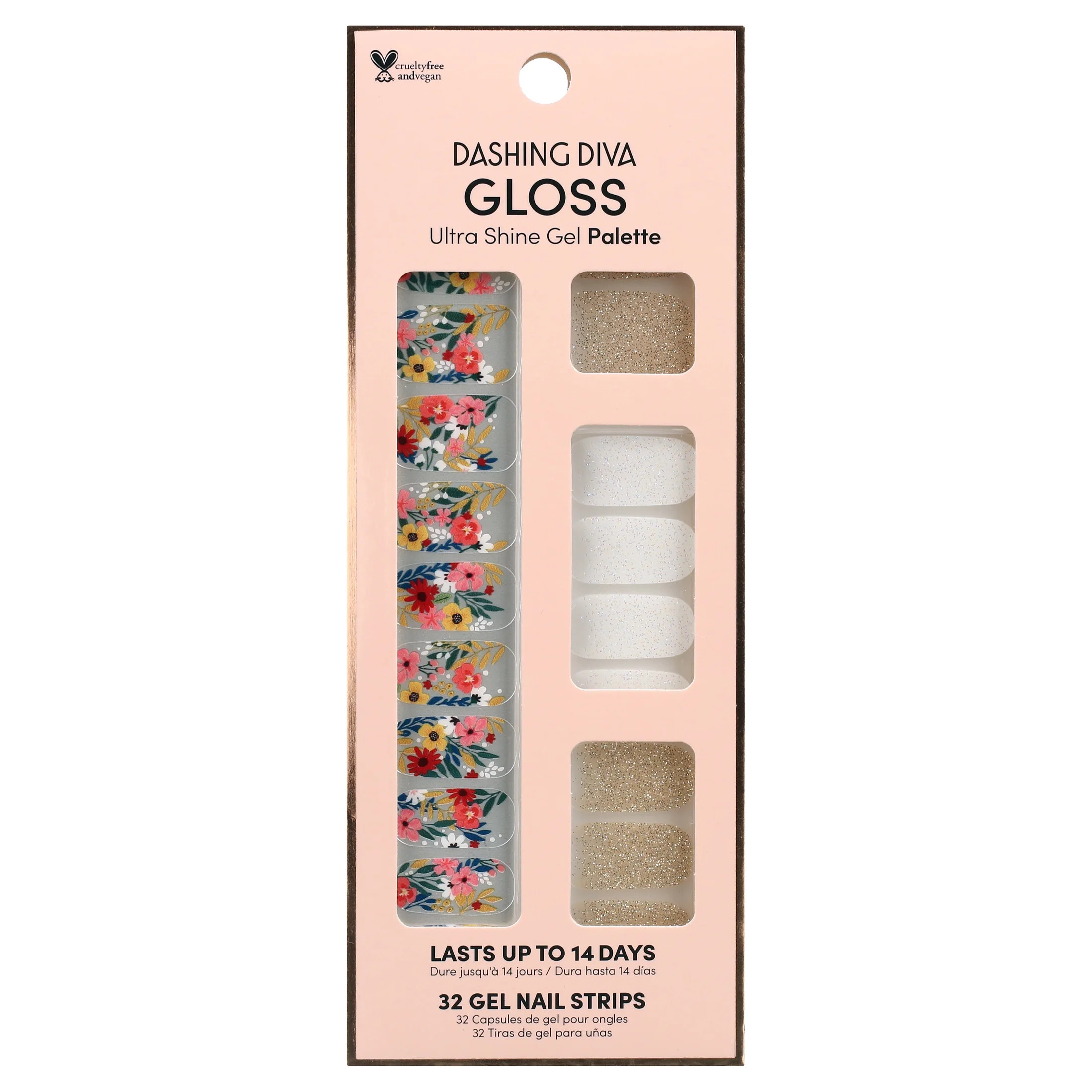 Dashing Diva GLOSS Ultra Shine Gel Palette, Wallflower Frenzy, 32ct, Nail Stickers | Walmart (US)