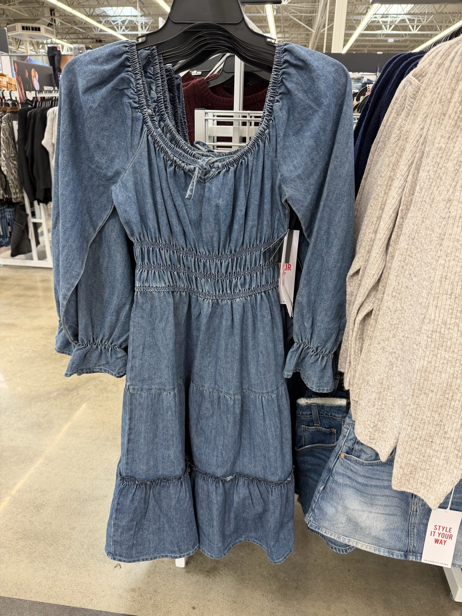 Denim dress season is officially here 🤎🍂 This one is SO cute with the puff sleeves, smocked waist + tiered skirt! Pair it with ankle boots or western boots for the easiest fall outfit. 👢✨
#DenimDress #FallOutfit #WalmartFashion #FallFashion #WalmartFinds #AffordableFashion #MomStyle #CasualFallStyle

#LTKootd #LTKMidsize #LTKSeasonal