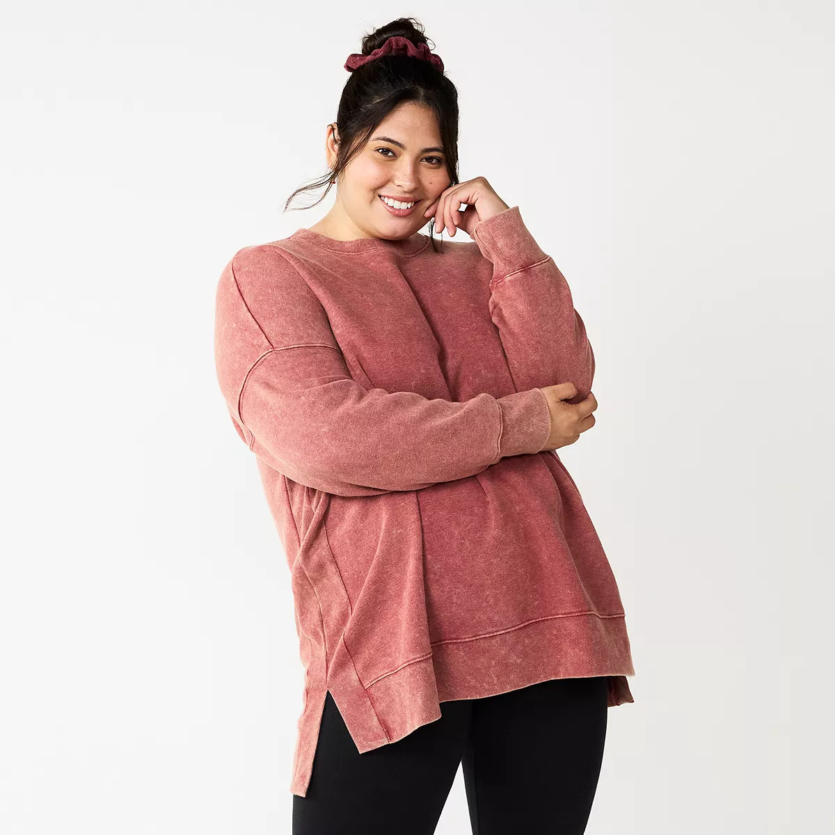 Juniors' Plus Size SO® Oversized Weekend Tunic Pullover | Kohl's