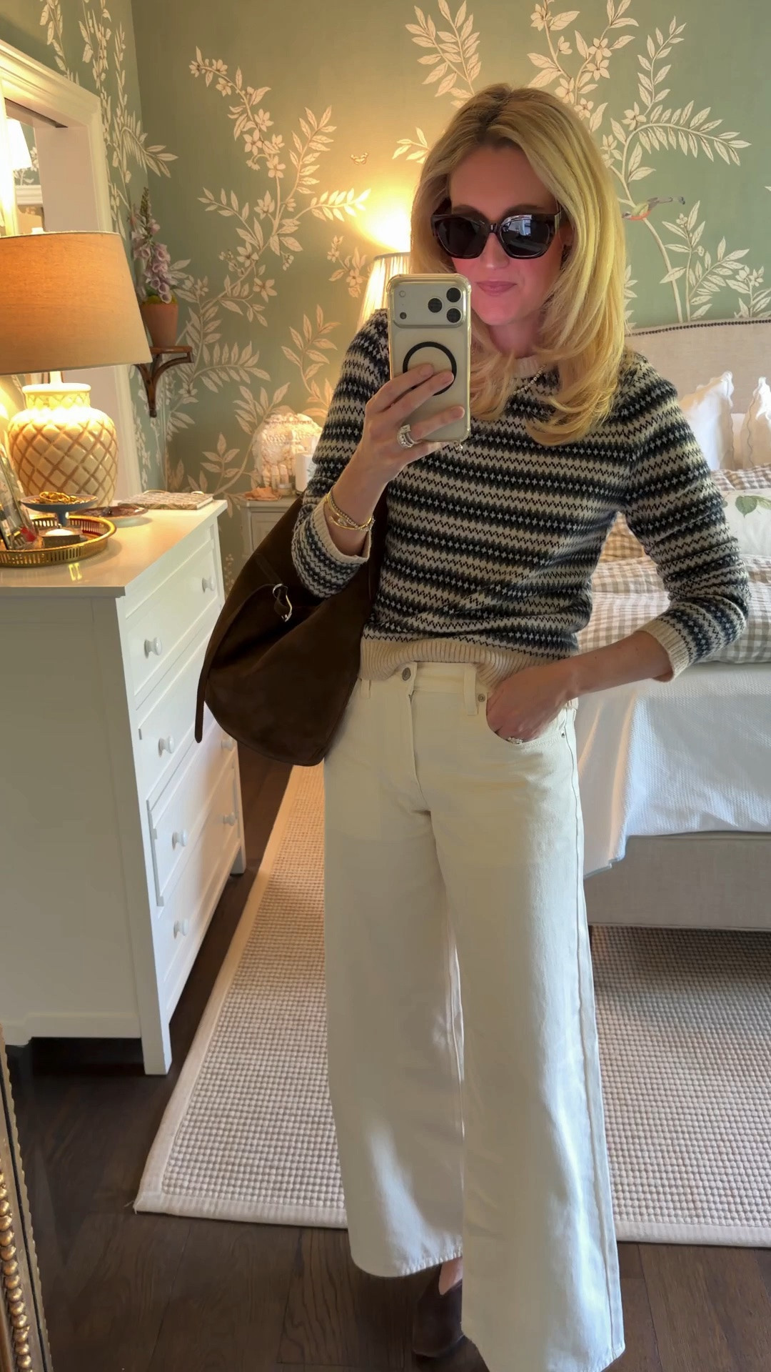 My jeans are on sale for 25% off! I’m wearing my normal size 6 28 in both pairs! 

This fair isle sweater is such a good one to pair with either pair of jeans! I’m wearing a size small! 

This gingham rain jacket is too cute and great with leggings too! 
@nordstromrack #ad
