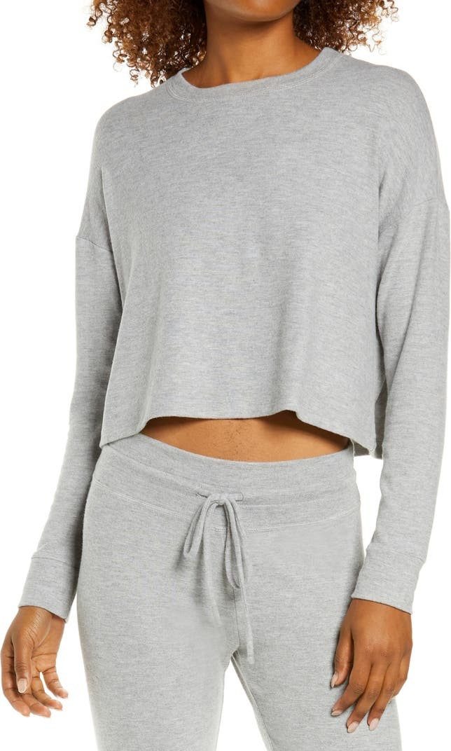 Brushed Up Crop Sweatshirt | Nordstrom
