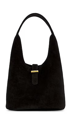 SIMKHAI Khai Suede Hobo Bag in Black from Revolve.com | Revolve Clothing (Global)