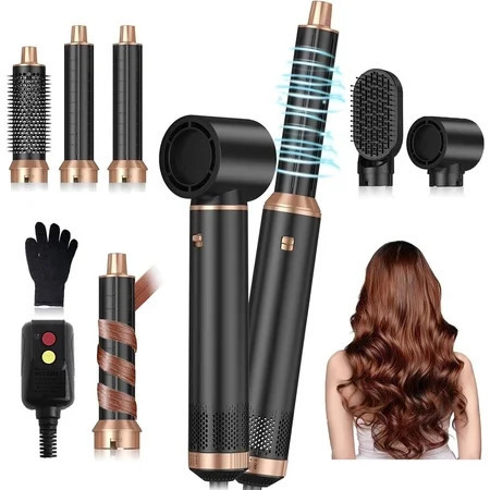 5 in 1 Blow Dryer Brush Taotique Upgrade Hair Dryer Brush Air Curler Air Curling Wrap Styler Detachable Hot Air Brush Negative Ion Curling Brush Iron Hair Styling Tools for Drying Curling | Walmart (US)
