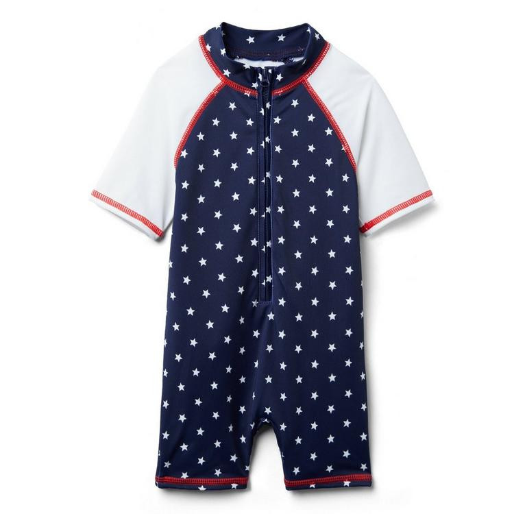Baby Star Print Rash Guard Swimsuit | Janie and Jack