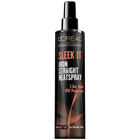 L Oreal Paris Advanced Hairstyle SLEEK IT Iron Straight Heat Spray Anti-Frizz 5.7 fl oz | Walmart (US)