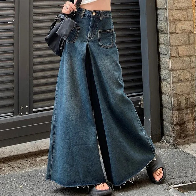Yako - High-Waist Wide-Leg Bell-Bottom Jeans | YesStyle | YesStyle Global