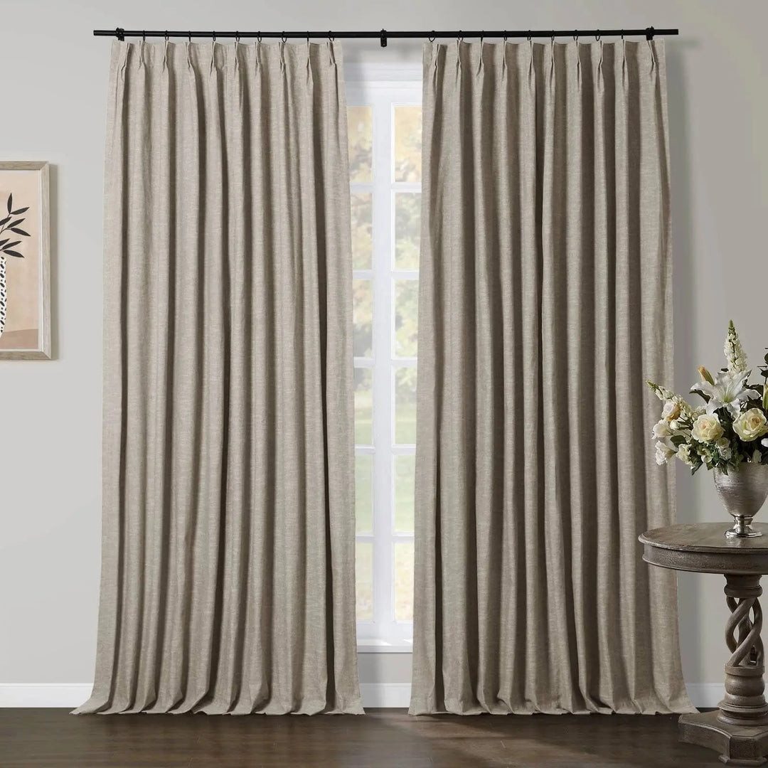 Jawara Luxury Linen Cotton Curtain Pleated | TWOPAGES
