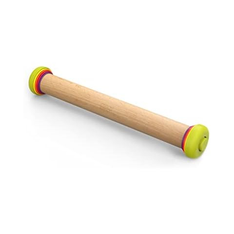 Joseph Joseph Adjustable Rolling Pin with Removable Rings, 13.6", Multi-Color | Amazon (US)