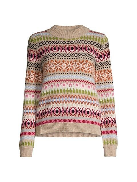 Hot Fair Isle Mockneck Sweater | Saks Fifth Avenue