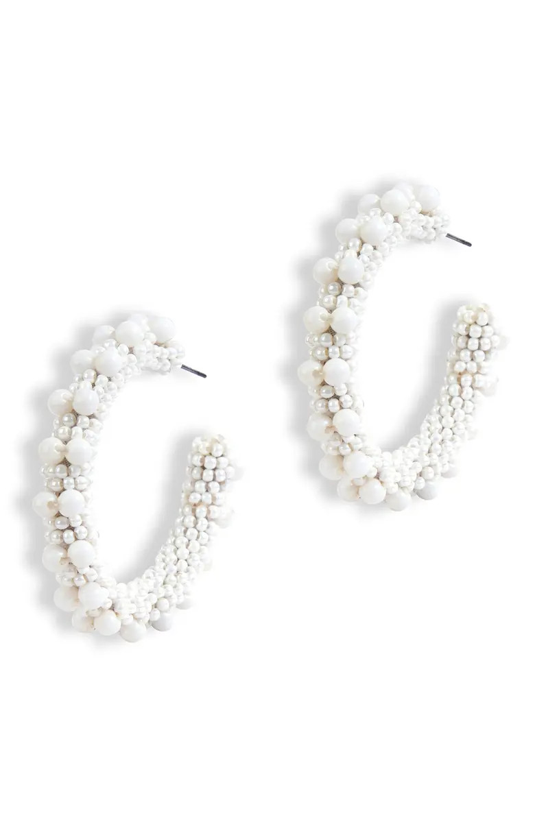 Vidya Beaded Hoop Earrings | Nordstrom
