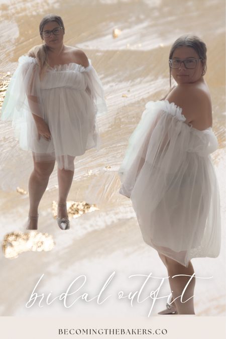 Beautiful + Romantic float cocktail dress for engagement photos or a bridal event. 

#LTKcurves #LTKunder50 #LTKwedding