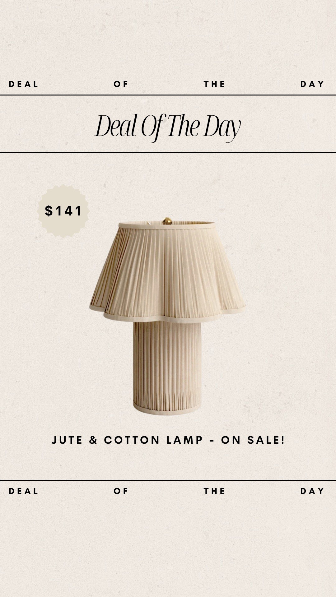 Deal of the day - Jute & Cotton Table Lamp // on sale for only $141!

lamp, wayfair, woven lamp, jute lamp, unique lamp, affordable home finds, budget friendly home finds, affordable home finds 

#LTKHome #LTKSaleAlert