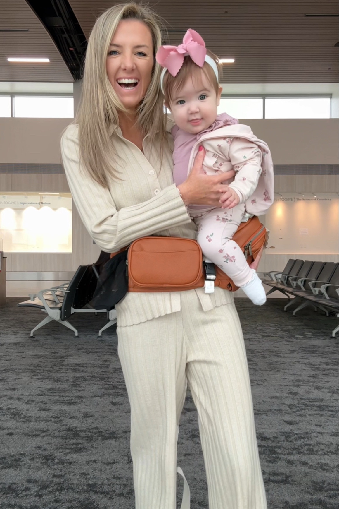 Obsessed with this baby carrier! It’s essentially a fanny pack with a seat on it for your baby, so it distributes the weight of your baby.

You can also get the “snug attachment” that will turn it into a hands-free baby wearing contraption.

Literally my favorite baby item to travel with 🙌🏻

#LTKTravel #LTKBump #LTKBaby