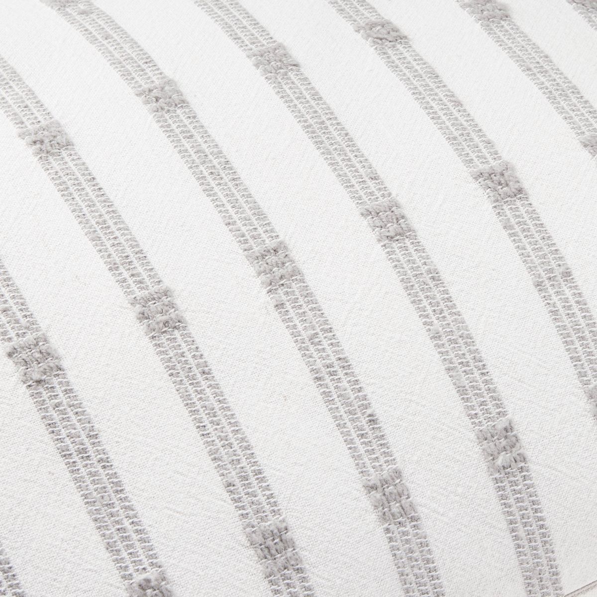 14"x20" Textured Rail Stripe Lumbar Throw Pillow Cream/Light Gray - Hearth & Hand™ with Magnoli... | Target