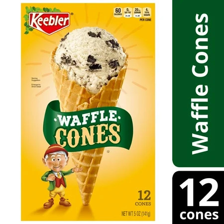 Keebler Waffle Ice Cream Cones, 5 oz, 12 ct | Walmart (US)