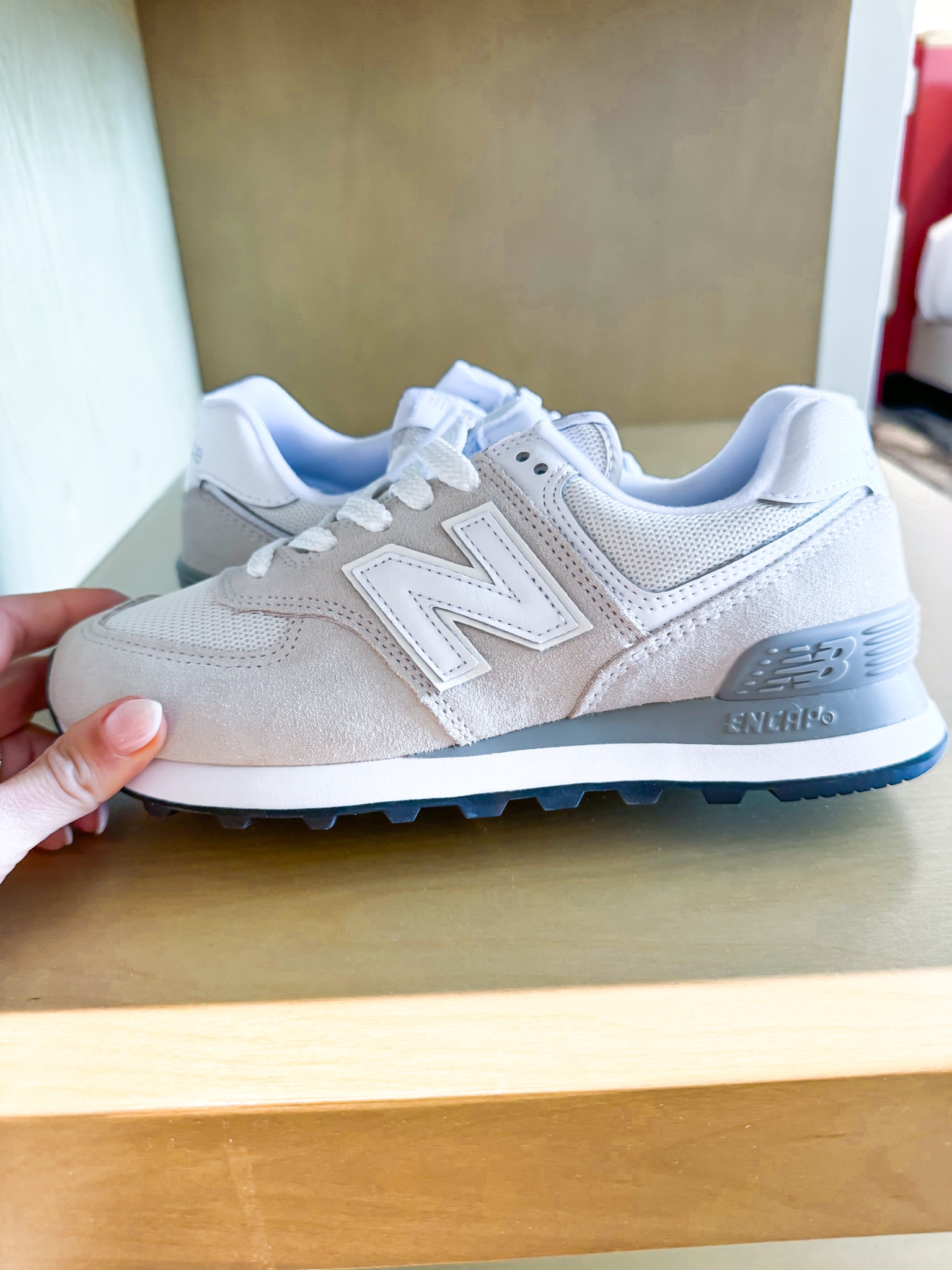 New Balance 574 - so comfortable for walking + travel! Travel shoes. Disney shoes. Neutral sneakers. Disney shoes. 

#LTKShoeCrush #LTKFindsUnder100 #LTKxPrimeDay