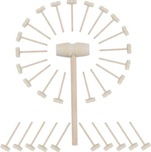12 Pcs Small Wooden Hammers Mallets For Chocolate, Little Mini Wood Hammer,Mallet for Breakable H... | Amazon (US)