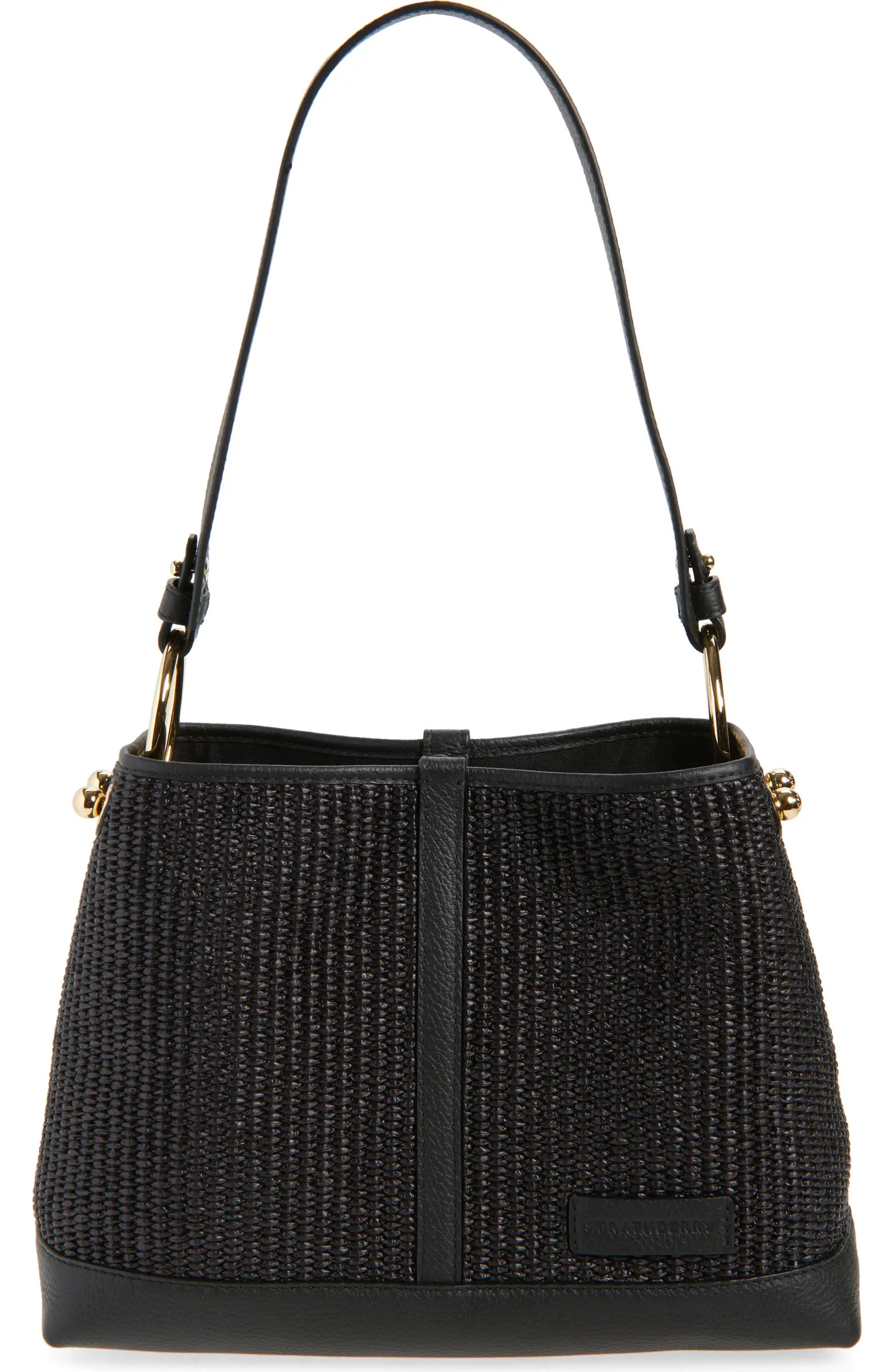 Lana Black Raffia Hobo Bag | Nordstrom
