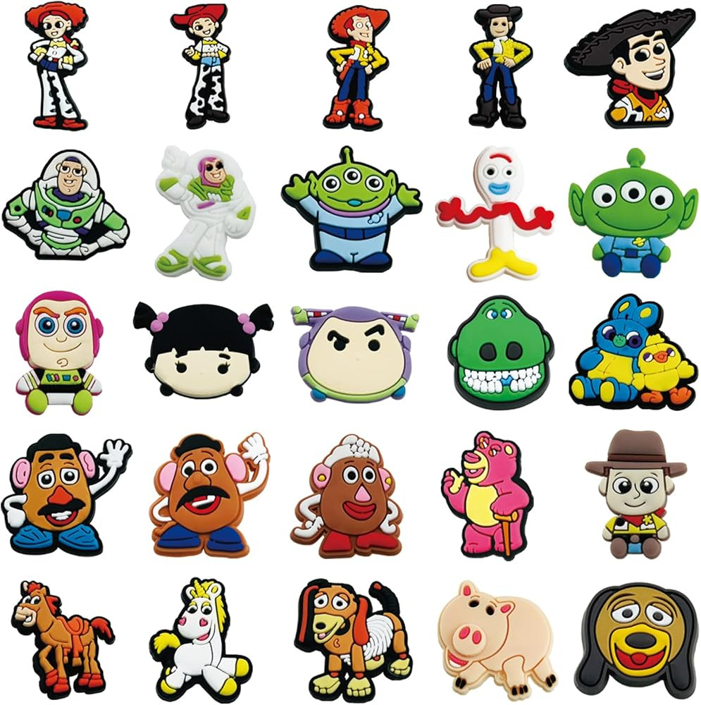 25pcs for Toy for Story Croc Charms for Kids Teens,Cute Cartoon Shoe Charms for Boys Girls,Anime ... | Amazon (US)