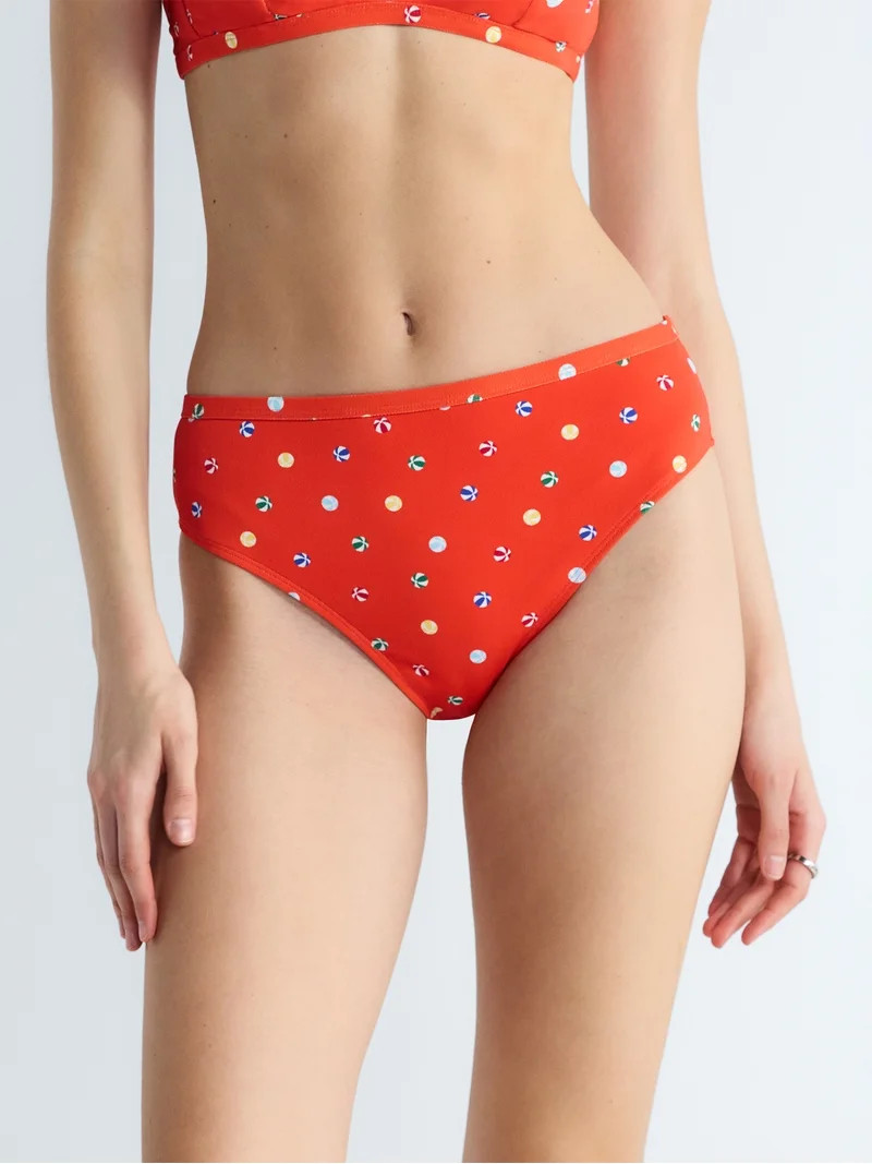 Free Assembly Women's and Women's Plus Banded High Waisted Bikini Bottoms, Sizes XS-3X | Walmart (US)