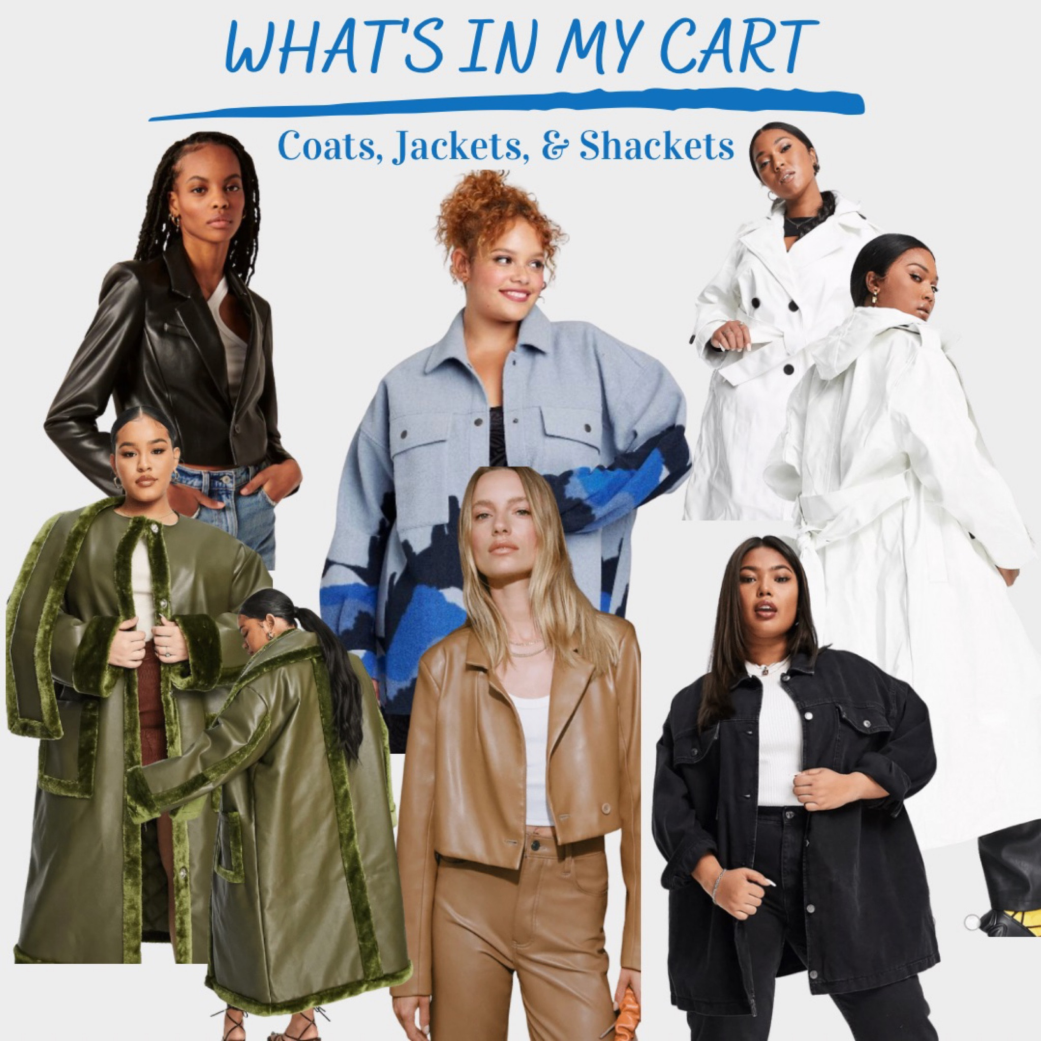 #coats #jackets #shackets

Check out what’s in my cart! 🛒 

Here are some of my favorite coats, jackets, and shackets that I’ve been eyeing for fall and winter.

#LTKHoliday #LTKcurves #LTKSeasonal