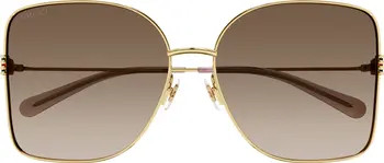 62mm Oversized Square Sunglasses | Nordstrom