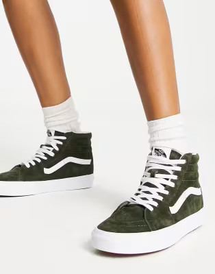 Vans SK8-Hi trainers in green suede | ASOS (Global)