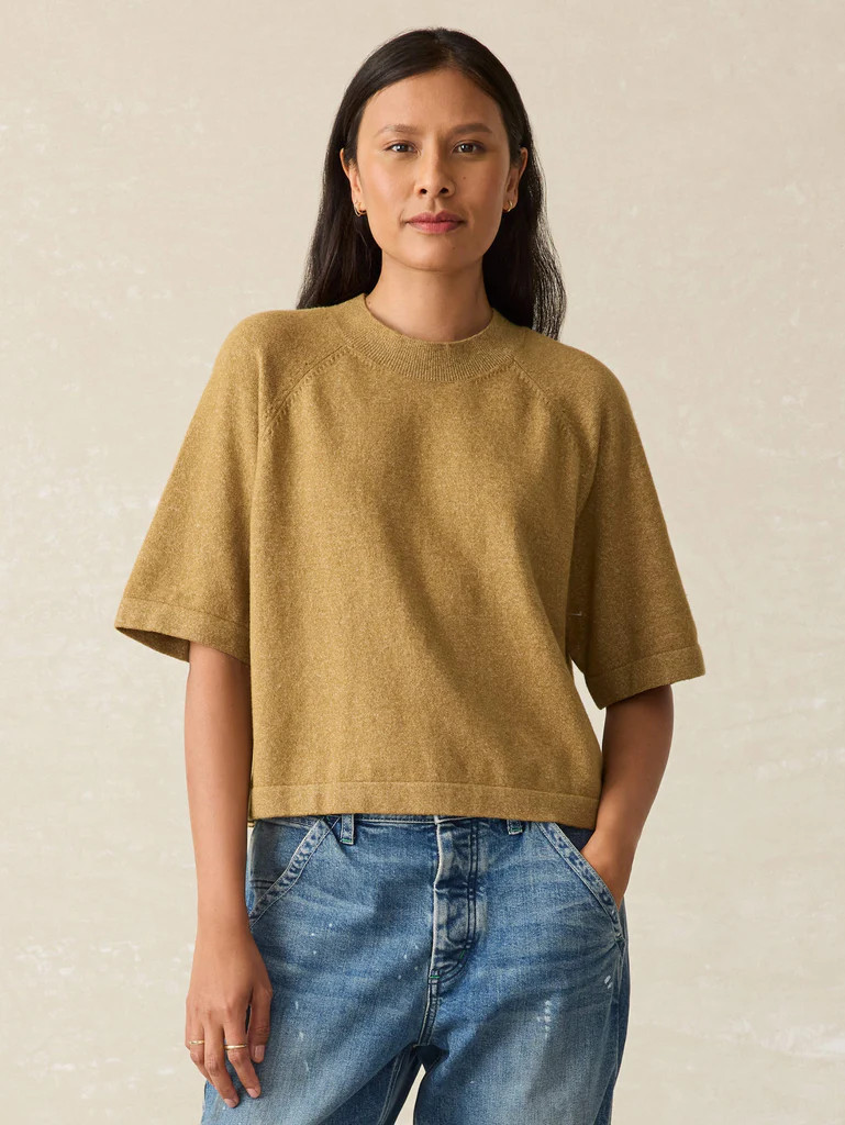 Jackson Sweater Tee - Antique Bronze Heather | Faherty