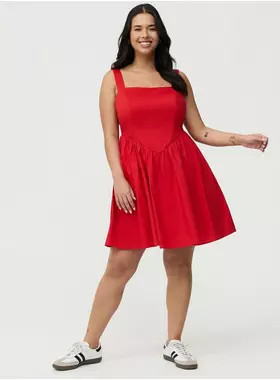 Basque Waist Mini Dress | Torrid (US & Canada)