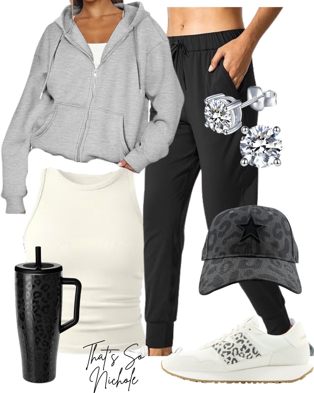 Sporty and stylish! Loving this workout outfit with comfy joggers, a cozy hoodie, and cute sneakers. 

#LTKActive #LTKselfcare #LTKfitnessgoals